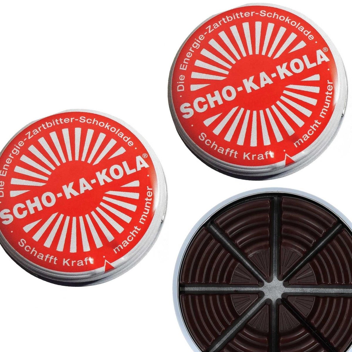 Tysk energi Dark Chocolate Scho-ka-Kola koffein & cola mutter 100 g tennburk