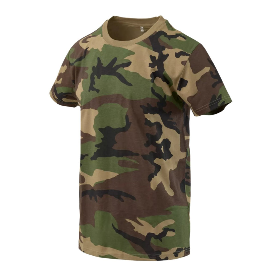 Helikon-Tex Klassisk T-shirt Kortärmad Avslappnad Fit Cotton Woodland Camo