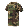 Helikon-Tex Klassisk T-shirt Kortärmad Avslappnad Fit Cotton Woodland Camo