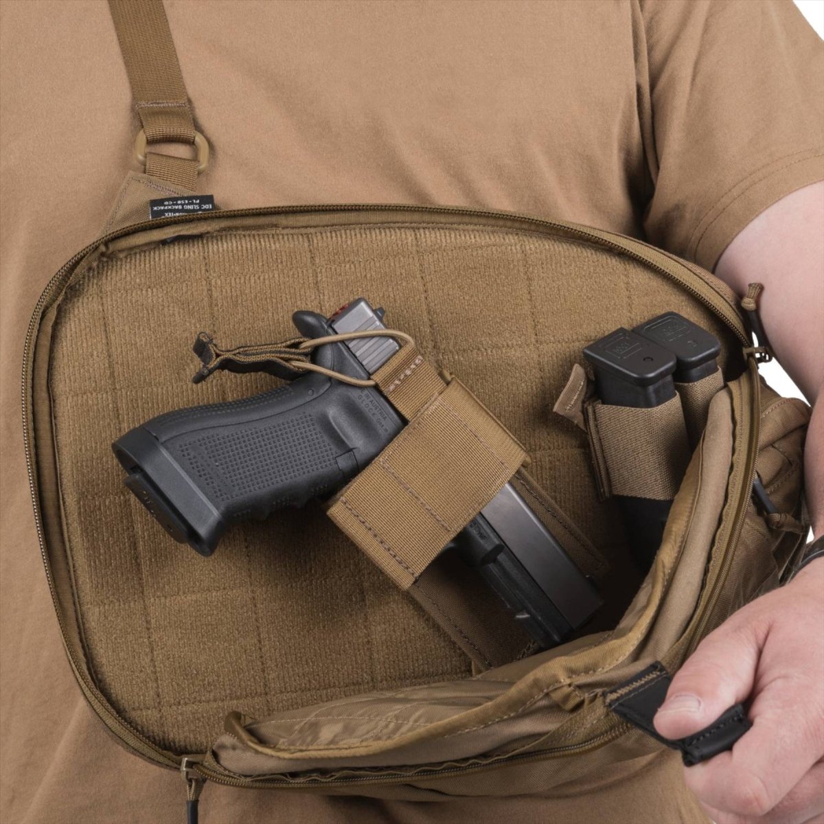 Helikon-Tex EDC Sling Ryggsäck 6,5L Cordura Nylon Dold Carry Urban Svart