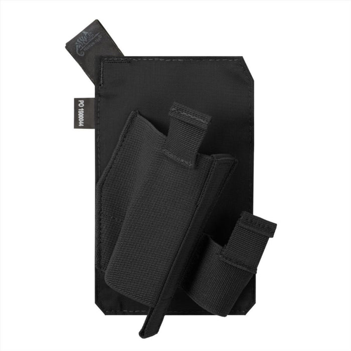 Svart Helikon-Tex lågprofil Insert Pistol Holster i Cordura med kardborreband för Bandicoot och EDC-påsar