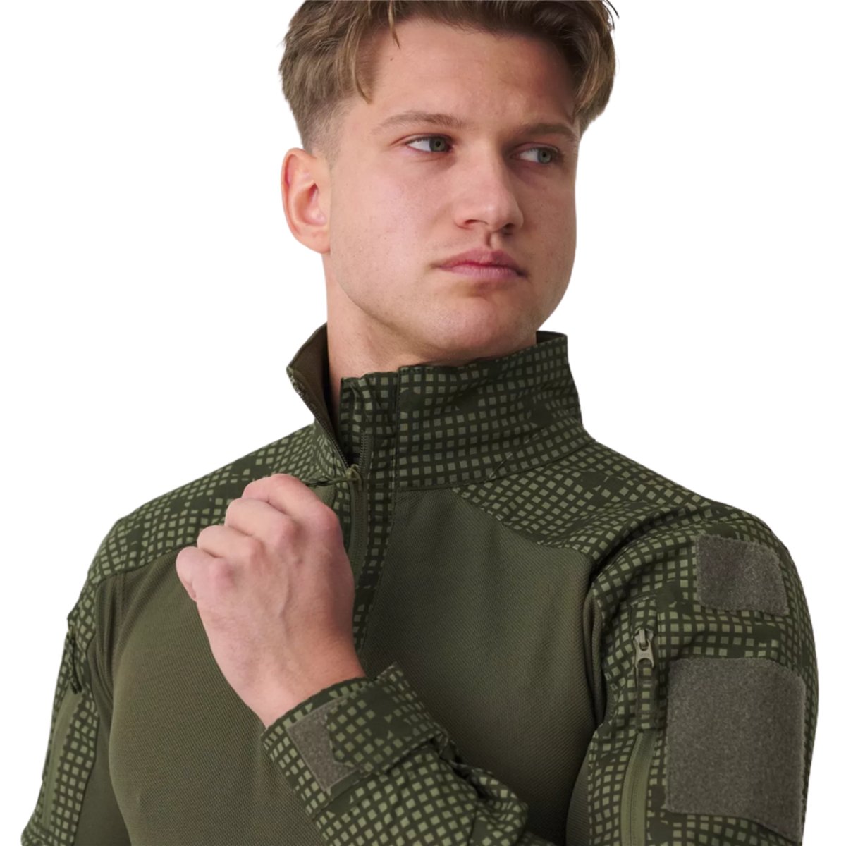 Helikon-Tex MCDU Combat Shirt Armbågsförstärkning Ripstop Woodland Camo