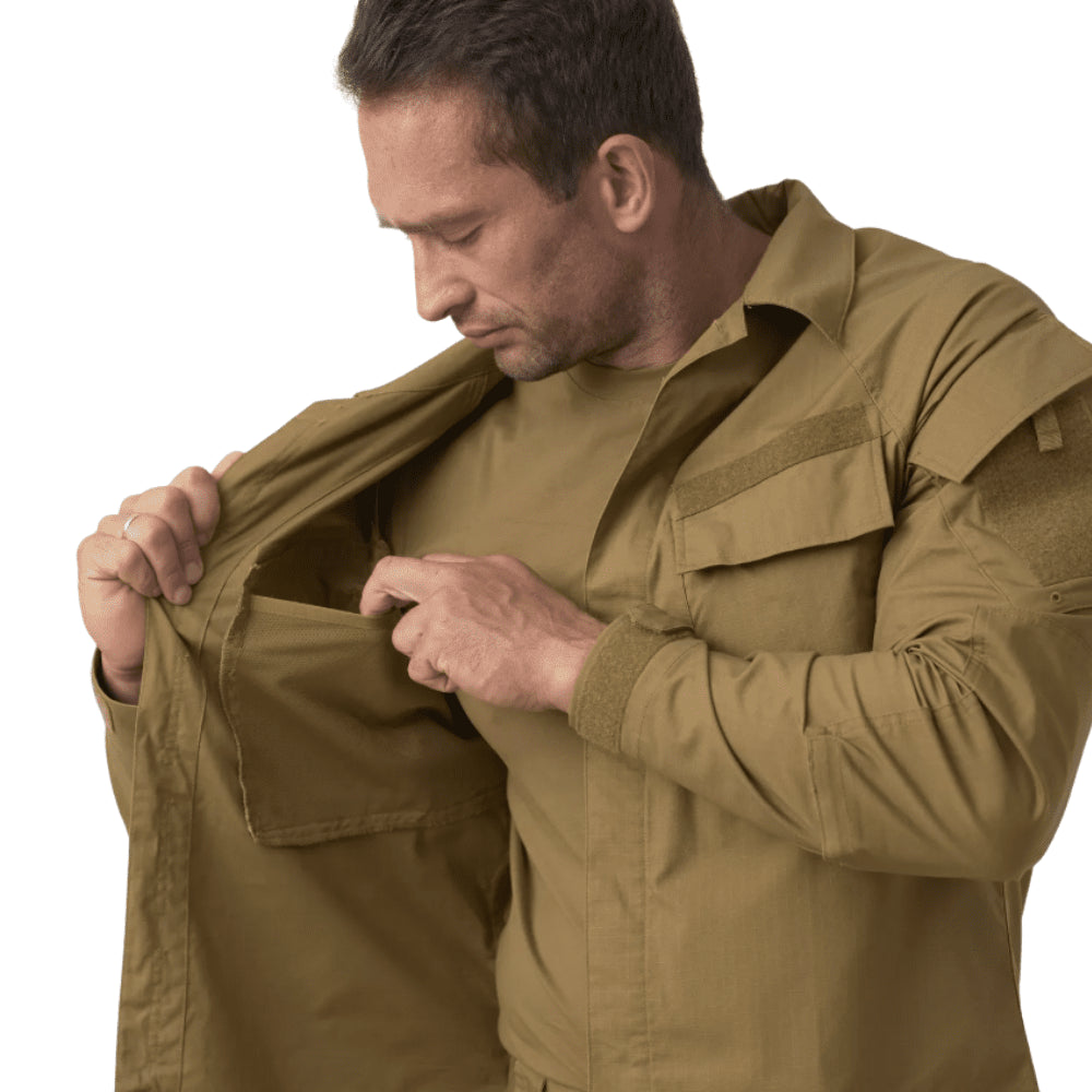 Helikon-Tex Raid Shirt Tactical Armerade armbågar Ventilation Manschettjustering
