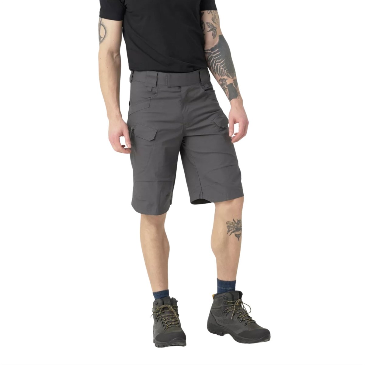 Helikon-Tex Urban Tactical Shorts Cargofickor PolyCotton Ripstop Grå