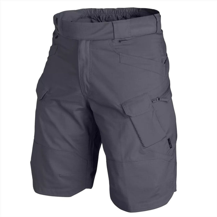Helikon-Tex Urban Tactical Shorts Cargofickor PolyCotton Ripstop Grå - GoMilitar
