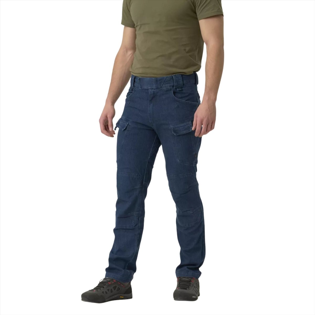 Helikon-Tex UTP Tactical Pants Stretch Denim Knäförstärkning Olika fickor