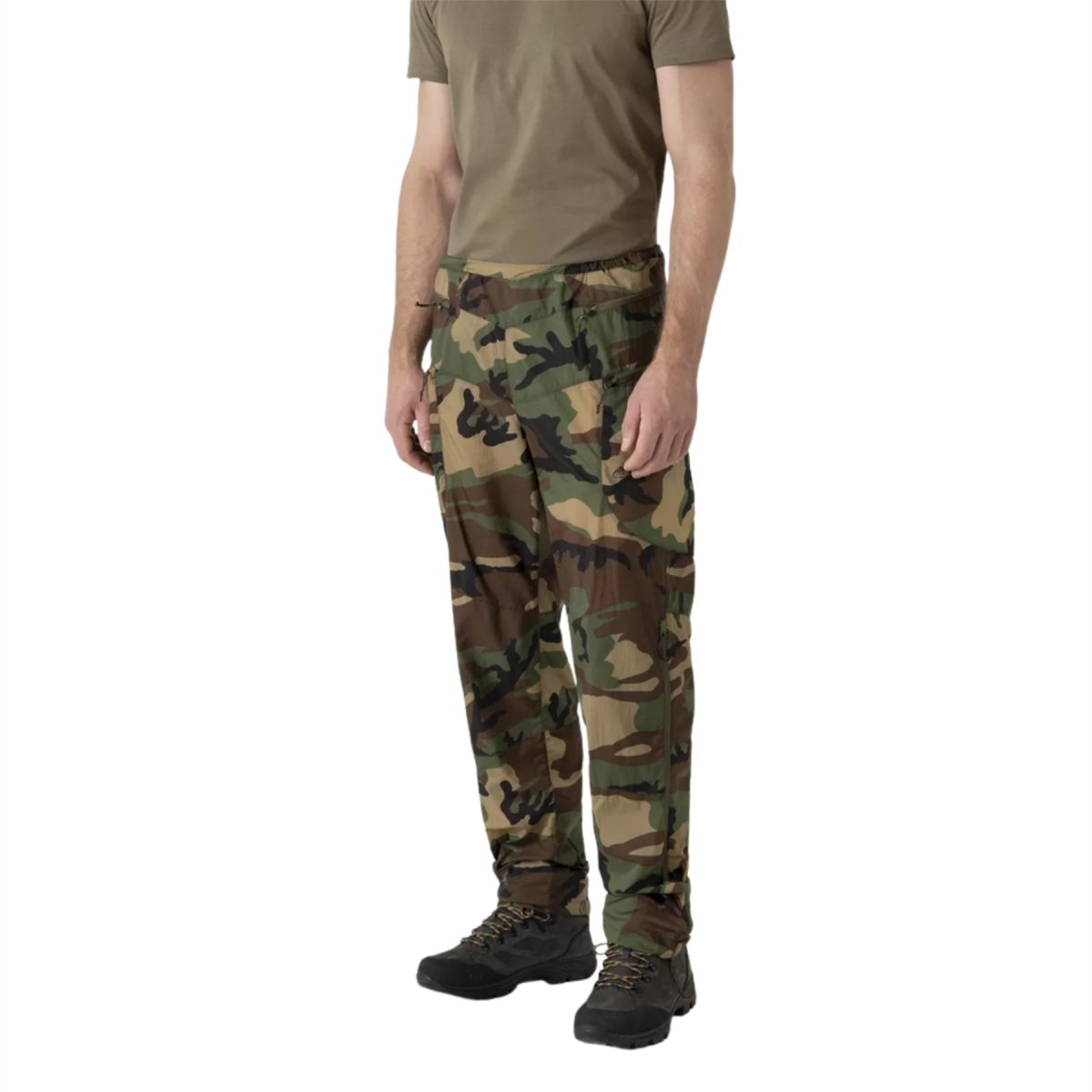 Helikon-Tex Windrunner Overpants Vindsäck Nylon Cargo fickor Woodland Camo