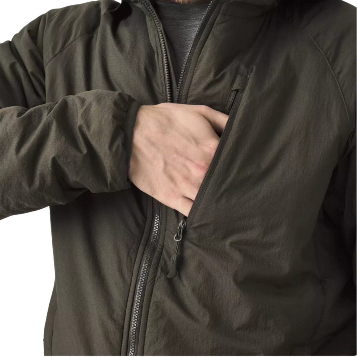 Helikon-Tex Wolfhound Hoodie Jacka Nylon Windpack Isolerad Woodland Camo