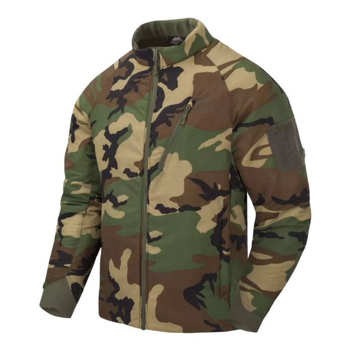 Helikon - Tex Wolfhound Jacka Climashield Isolering Windpack Woodland Camo - GoMilitar