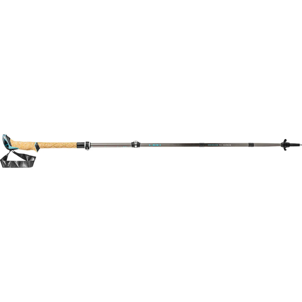LEKI Cressida FX Carbon Trekking Stavar, hopfällbara vandringspar för kvinnor 100-120 cm
