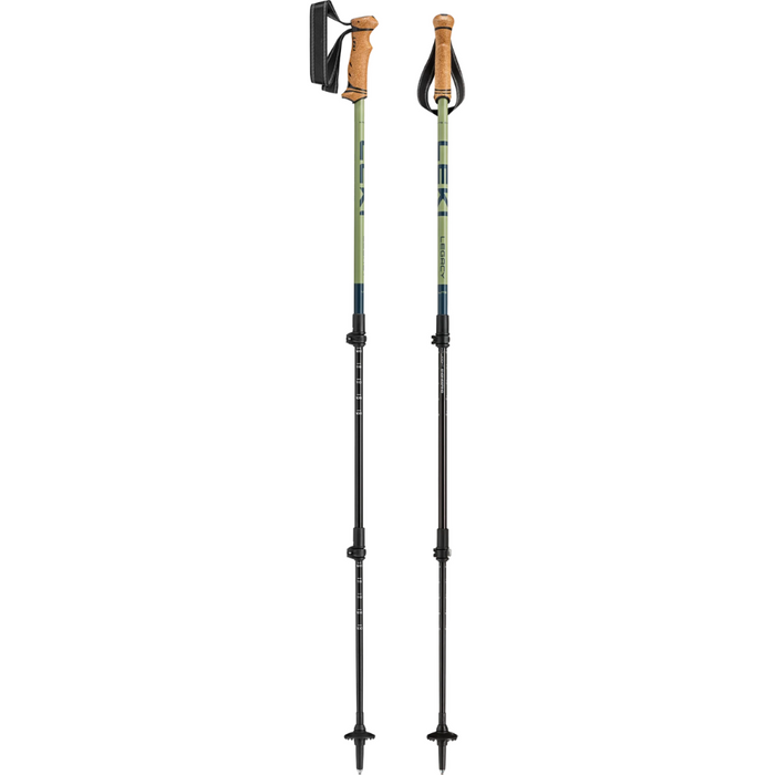 LEKI Legacy Lite Adjustable Hiking Trekking Poles Pair 100-135cm Lightweight - GoMilitar
