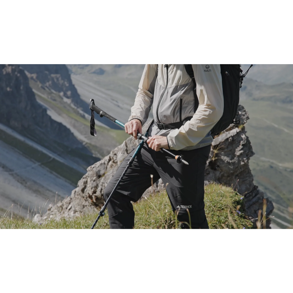 LEKI Makalu Lite AS vandringsstavar Justerbara anti-chock vandringspar 100-135 cm