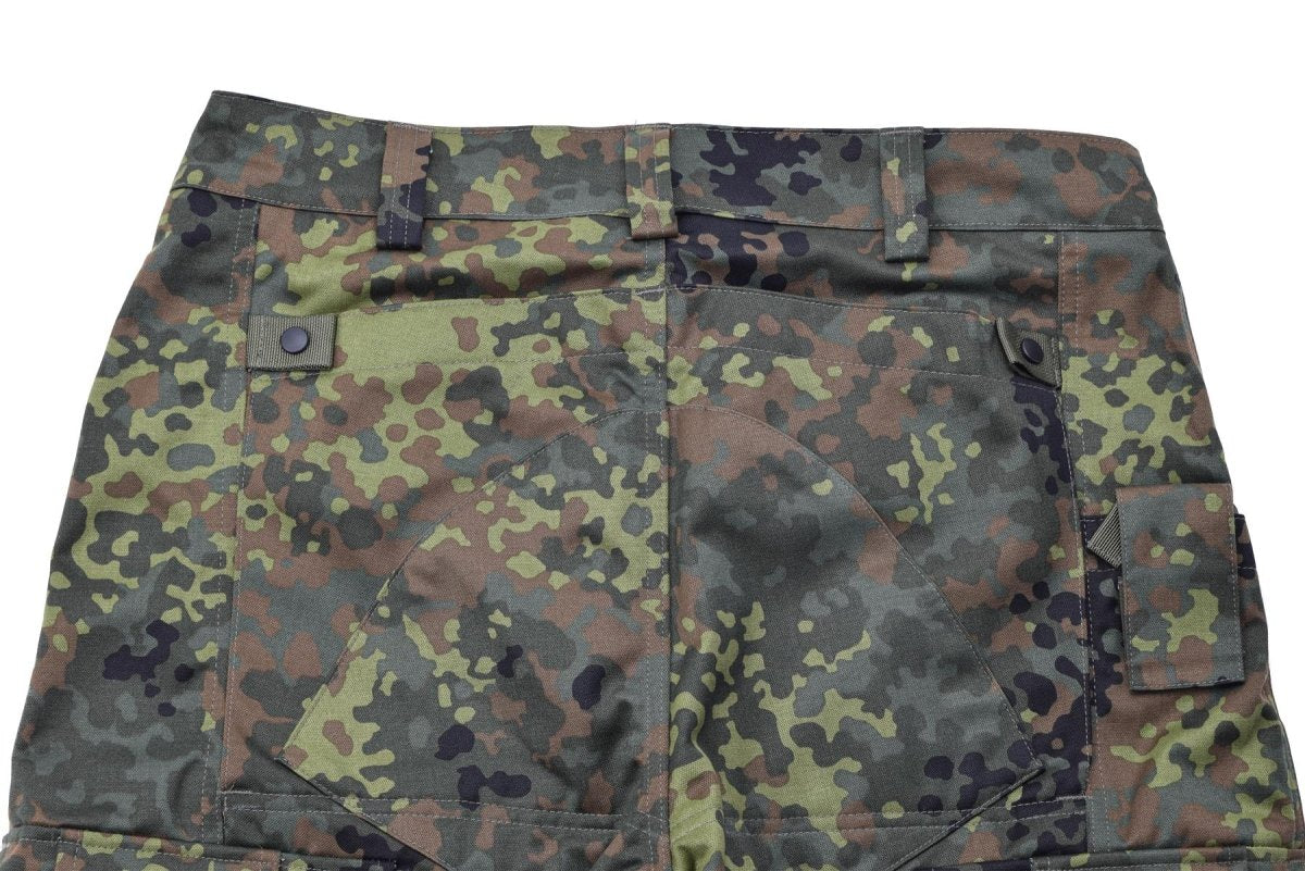Leo Kohler Army Combat Tactical Pants Flecktarn Camo tvingade lastfältbyxor