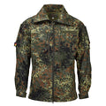 Leo Kohler Army Tactical Flectarn Camo Jacket dragkedja fältet Combat justerbar