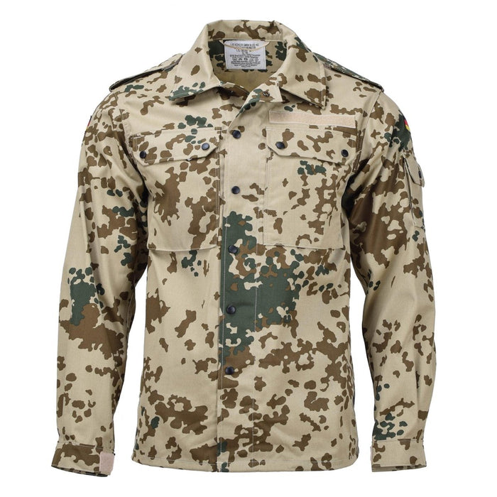 Leo Kohler armé tropentarn camo taktiska skjortor fält tyska styrkor armé stil - GoMilitar