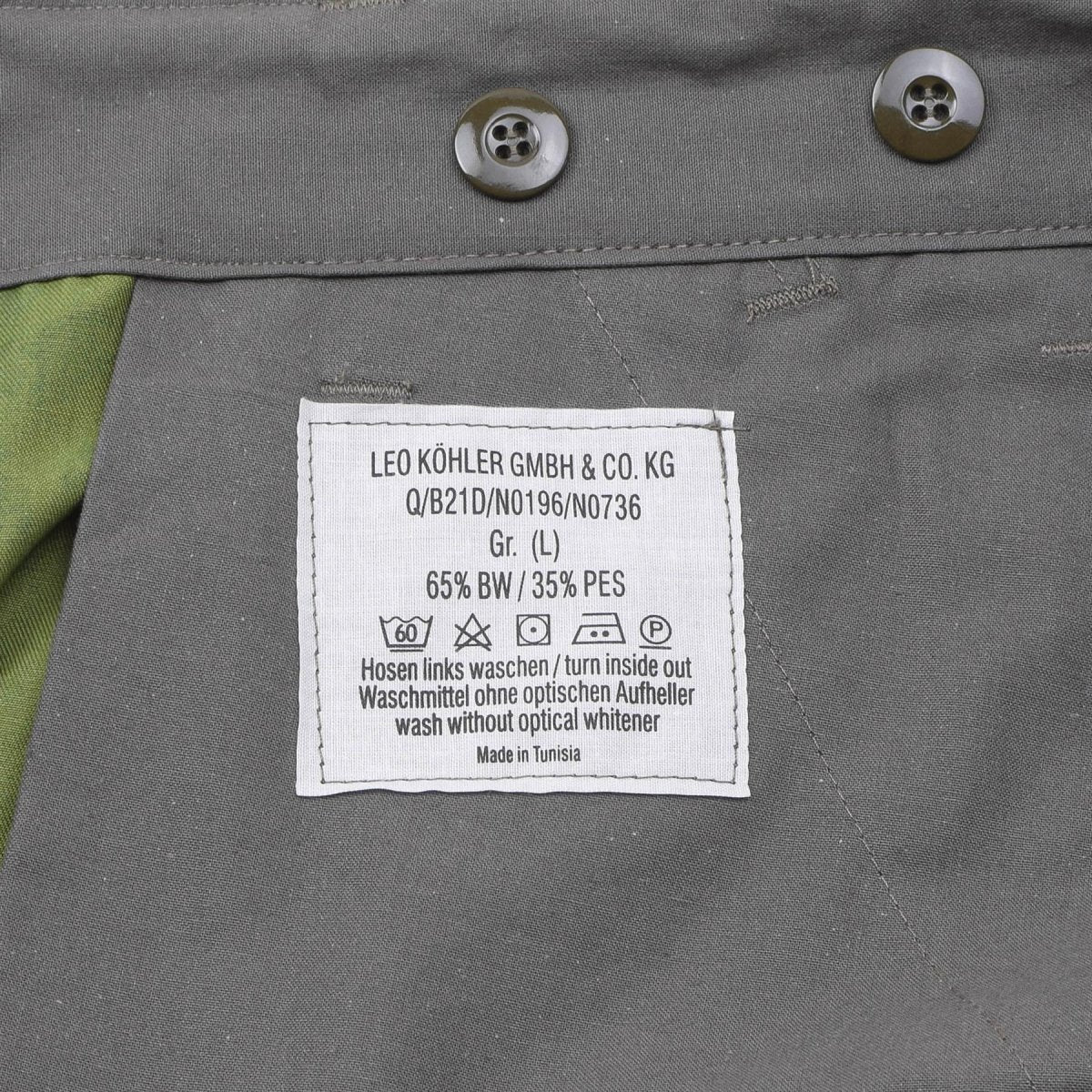 Leo Kohler knälängd shorts militär personal Bermuda flecktarn kamouflage
