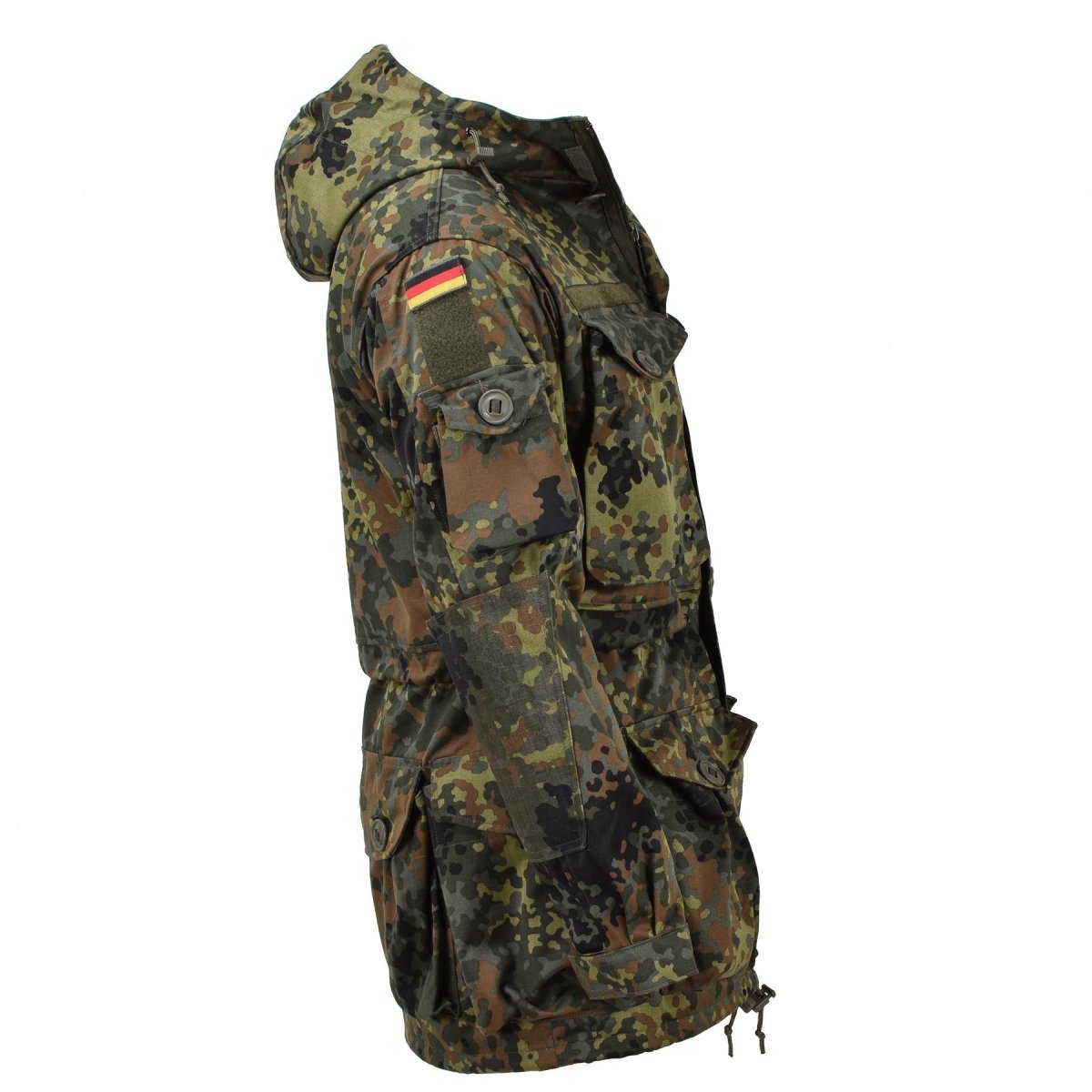 Leo Kohler Military Ksk Smock Tactical Jacket Hooded Field Army Flecktarn Camo