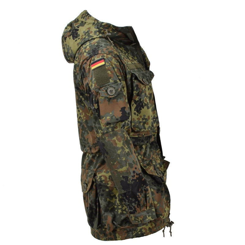 Leo Kohler Military Ksk Smock Tactical Jacket Hooded Field Army Flecktarn Camo