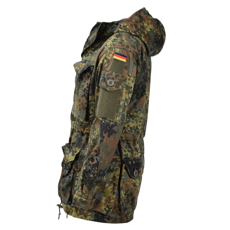 Leo Kohler Military Ksk Smock Tactical Jacket Hooded Field Army Flecktarn Camo