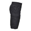 Black Leo Kohler military bermuda shorts with cargo pockets, knee-length and durable for tactical and outdoor use.