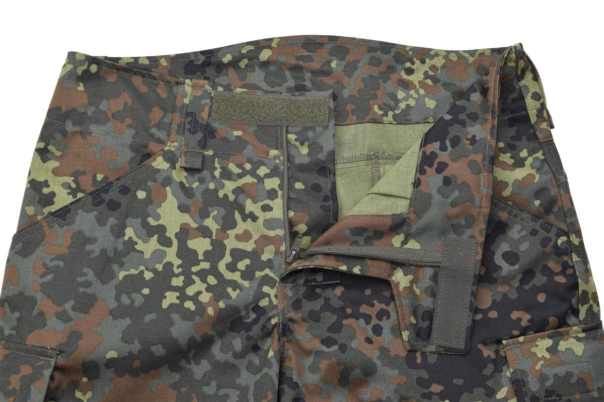 Leo Kohler Military Tactical Pants Explore Flecktarn Camo Högre midjebyxor