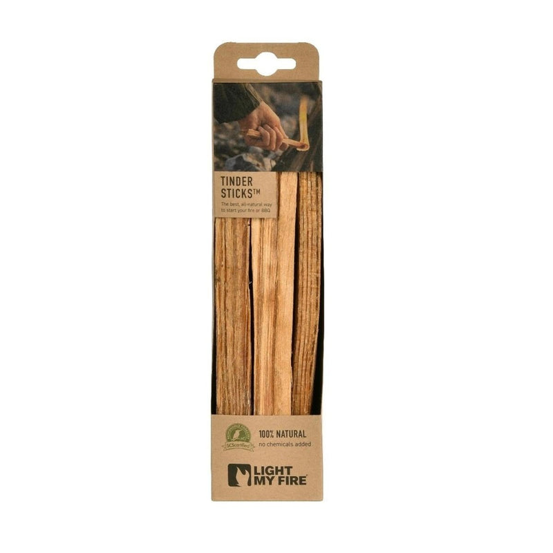 Light My Fire Tinder Sticks natural fire starter sticks with high resin content for easy, chemical-free fire lighting.