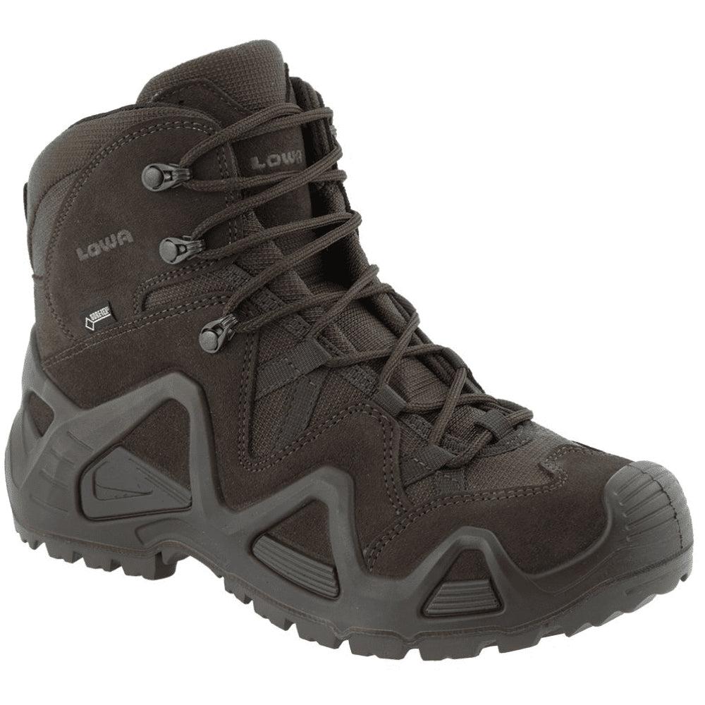 Lowa Zephyr GTX Mid TF Tactical Boots Vattentät Vadderat skaft Mörkbrun