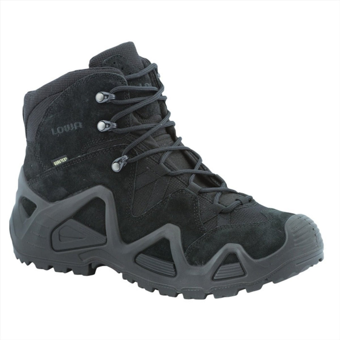 LOWA Zephyr GTX MID TF Tactical Combat Boots Vattentät Andas Mocka Svart