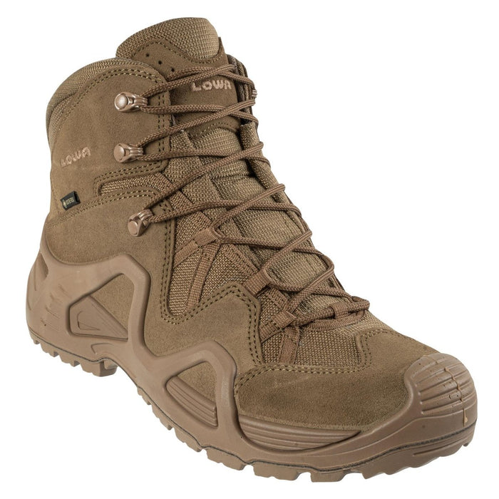 Lowa Zephyr GTX Mid TF taktisk stövel i coyotebrun med GORE-TEX-membran och robust sula för vattentålighet