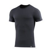 M-TAC 93/7 Summer T-Shirt Lätt stretchig bomull med kort ärm mörkgrå