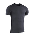 M-TAC 93/7 Summer T-Shirt Lätt stretchig bomull med kort ärm mörkgrå