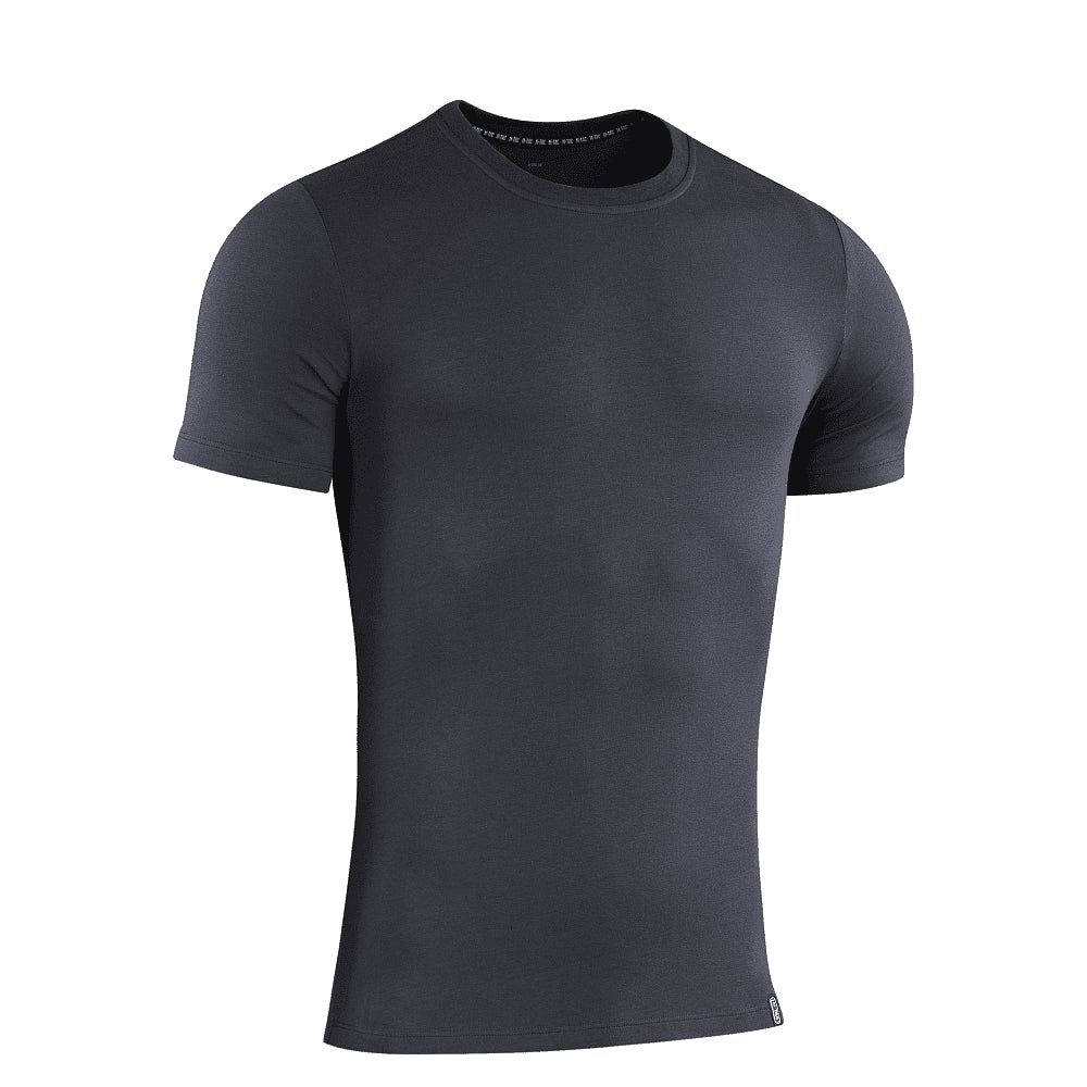 M-TAC 93/7 Summer T-Shirt Lätt stretchig bomull med kort ärm mörkgrå