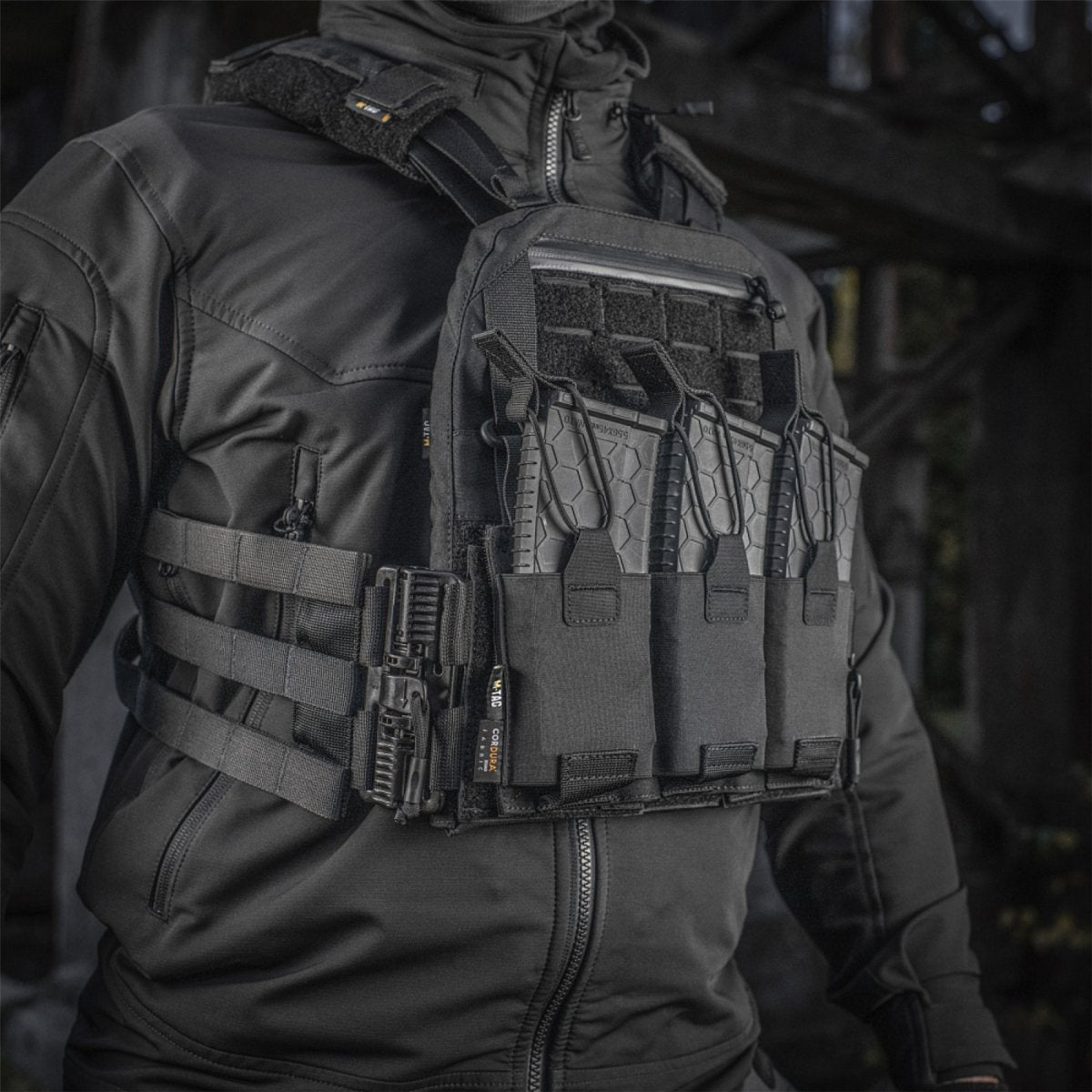 M-TAC Cuirass QRS Tactical Plate Carier Cordura Quick Release System Svart