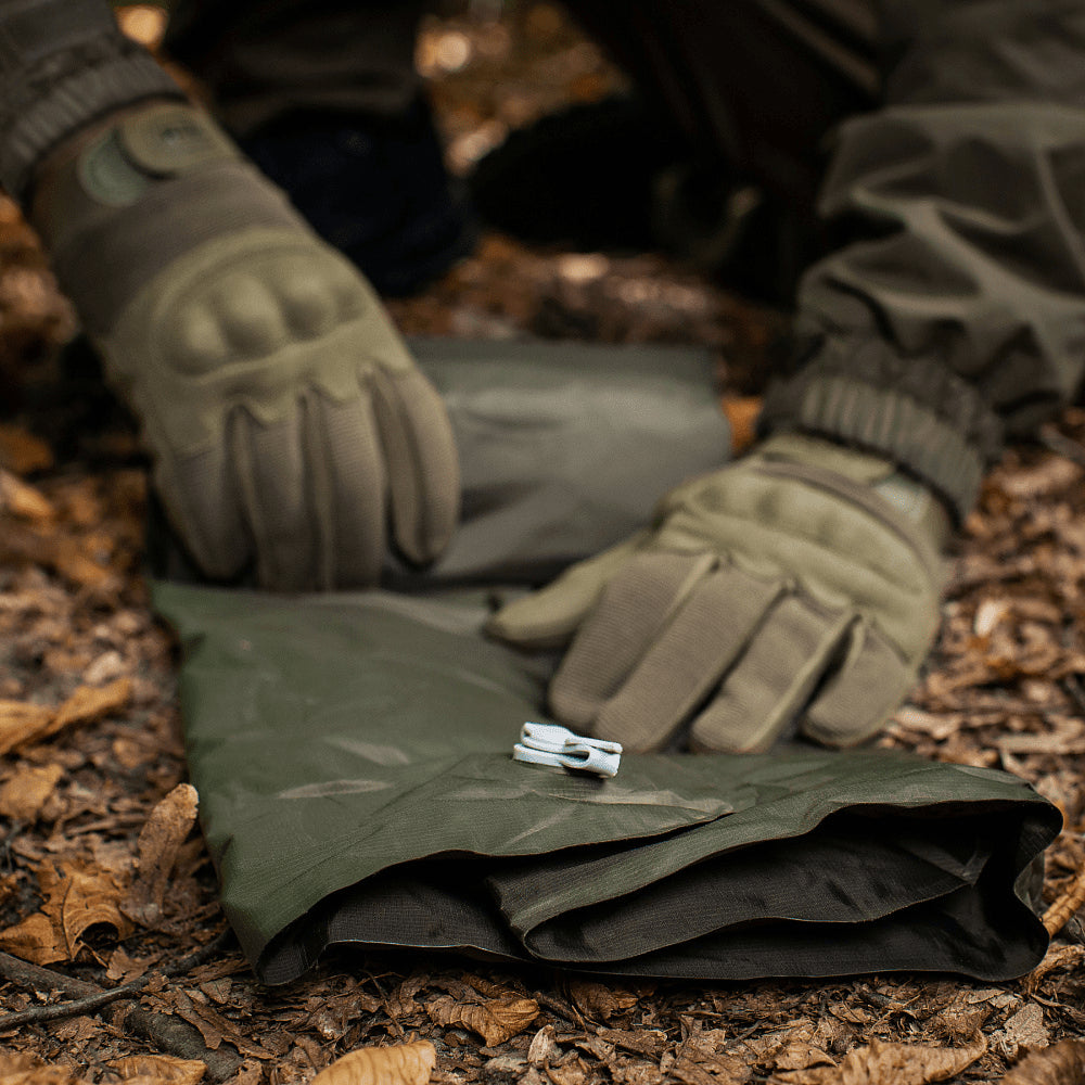 M-TAC Uppblåsbart liggunderlag 195x58x5cm Lätt campingmatta Olive