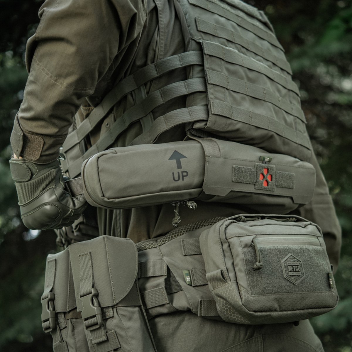 M-TAC Medical Horizontal Pouch Cordura IFAK Roll Elite AquaGuard YKK Olive