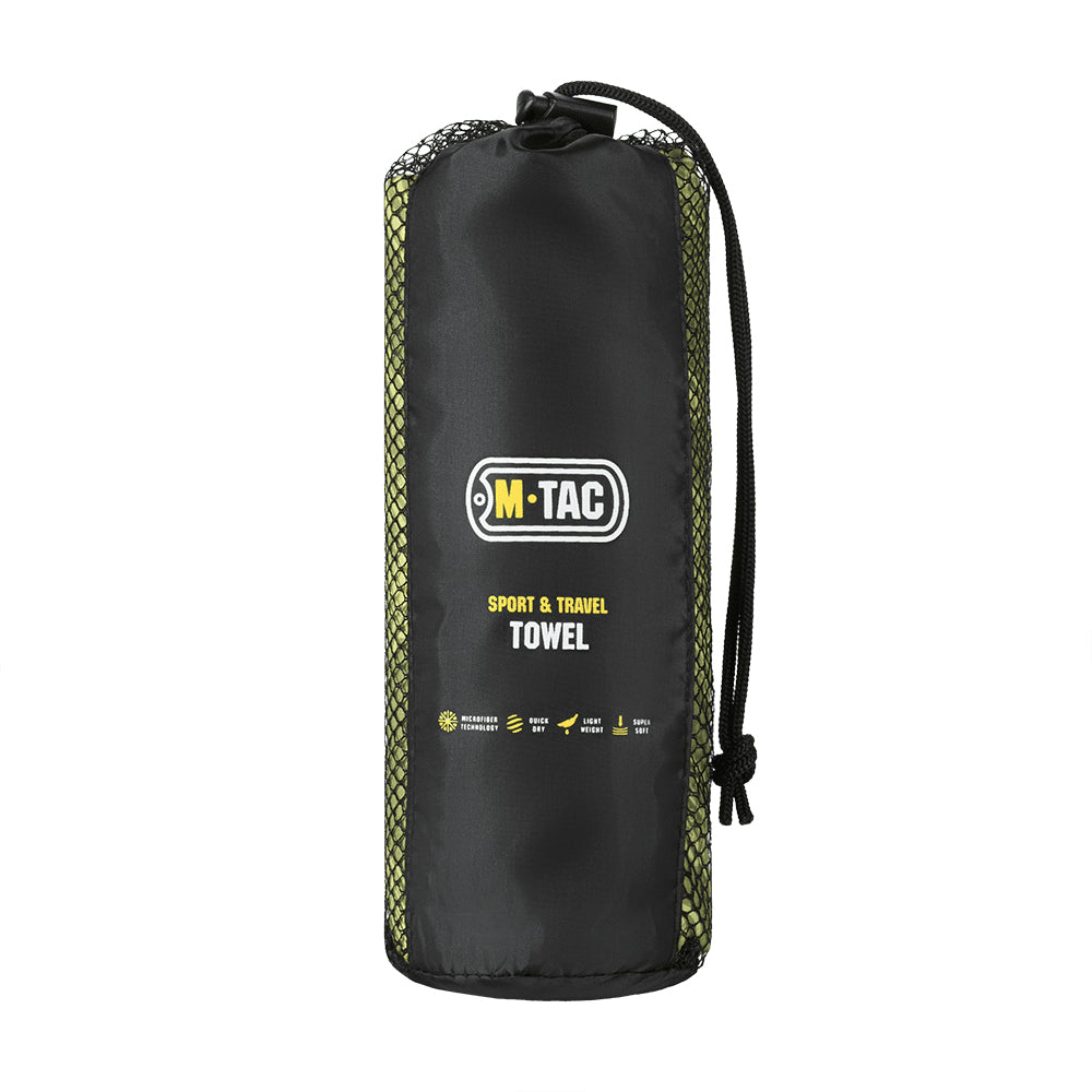 M-TAC Mikrofiberhandduk 150x75cm Snabbtorkande Utomhusresor Camping Grön