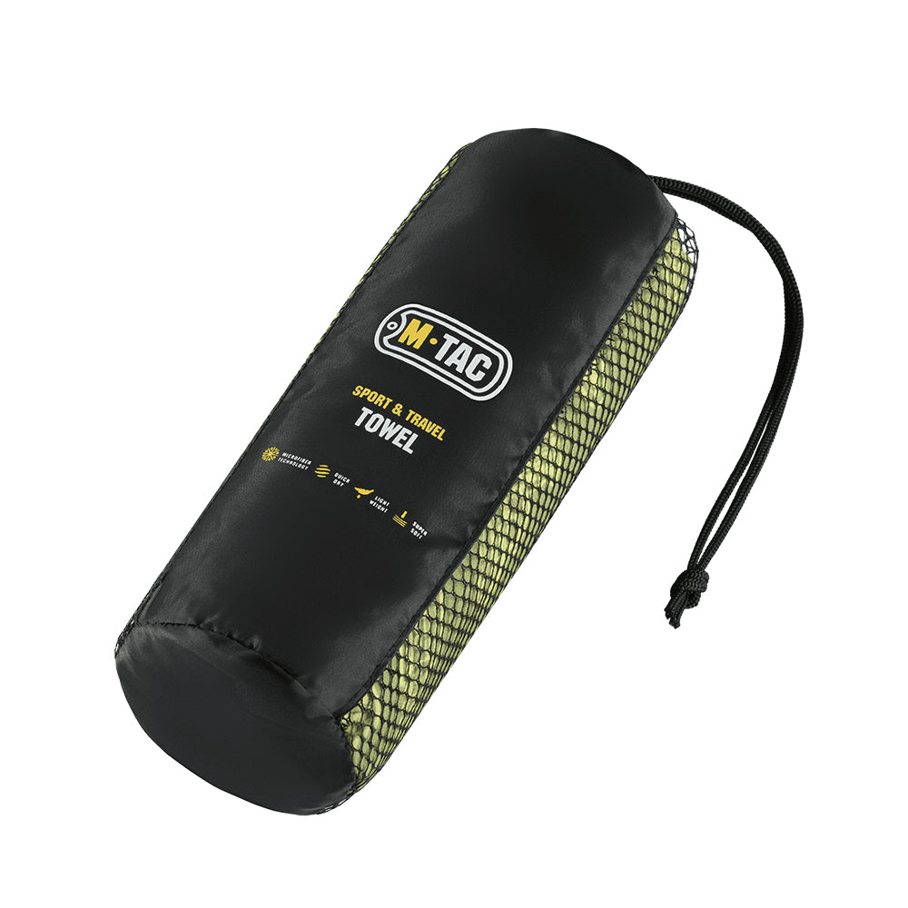 M-TAC Mikrofiberhandduk 150x75cm Snabbtorkande Utomhusresor Camping Grön