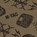 M-TAC Microfleece Hals Damask Drone Mönster Tactical Outdoor Scarf Tan