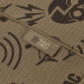 M-TAC Microfleece Hals Damask Drone Mönster Tactical Outdoor Scarf Tan