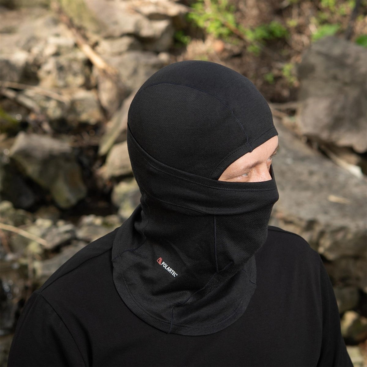 M-tac militär stil balaclava taktisk huvudbonad ansiktsmask lätt svart svart