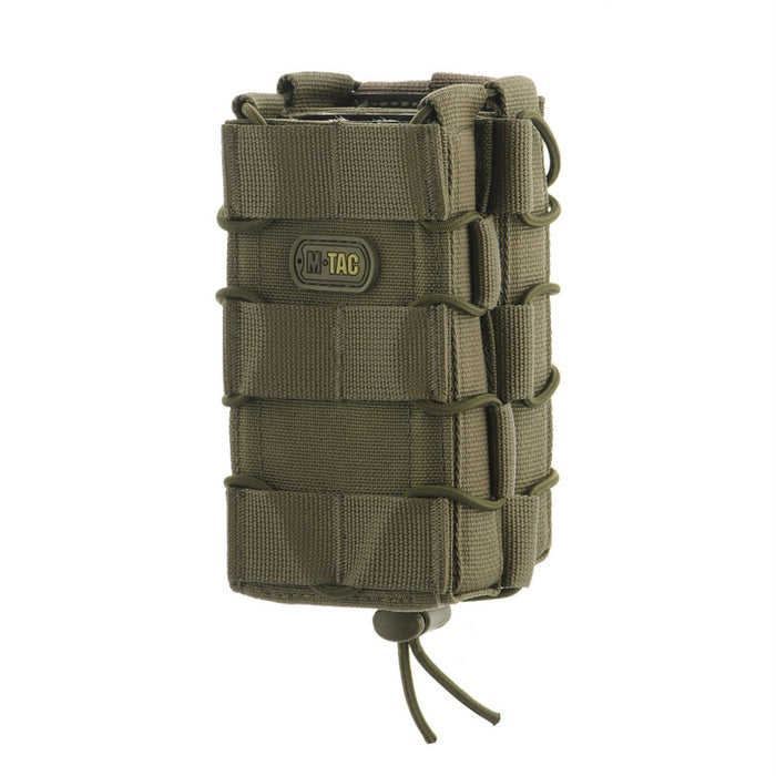 M - TAC Open Double Magazine Pouch Non-Slip Gummibelagd Tactical Cordura Olive - GoMilitar