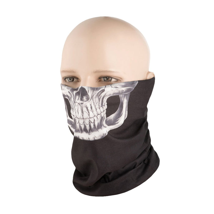 M - TAC Reaper Skull Neck Damask Lätt multifunktionell Bandana Svart - GoMilitar