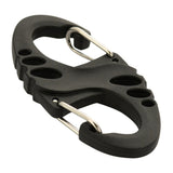 M-TAC S-Hook Tactical Carabiner Lättvikt Utility Gear Clip Hook Svart