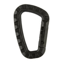 M - TAC Tactical Carabiner Lightweight Utility Gear Clip Hook ABS Plastic Black - GoMilitar