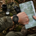 M-Tac Tactical Compass Watch Digital stoppur Larmtimer 5ATM Svart
