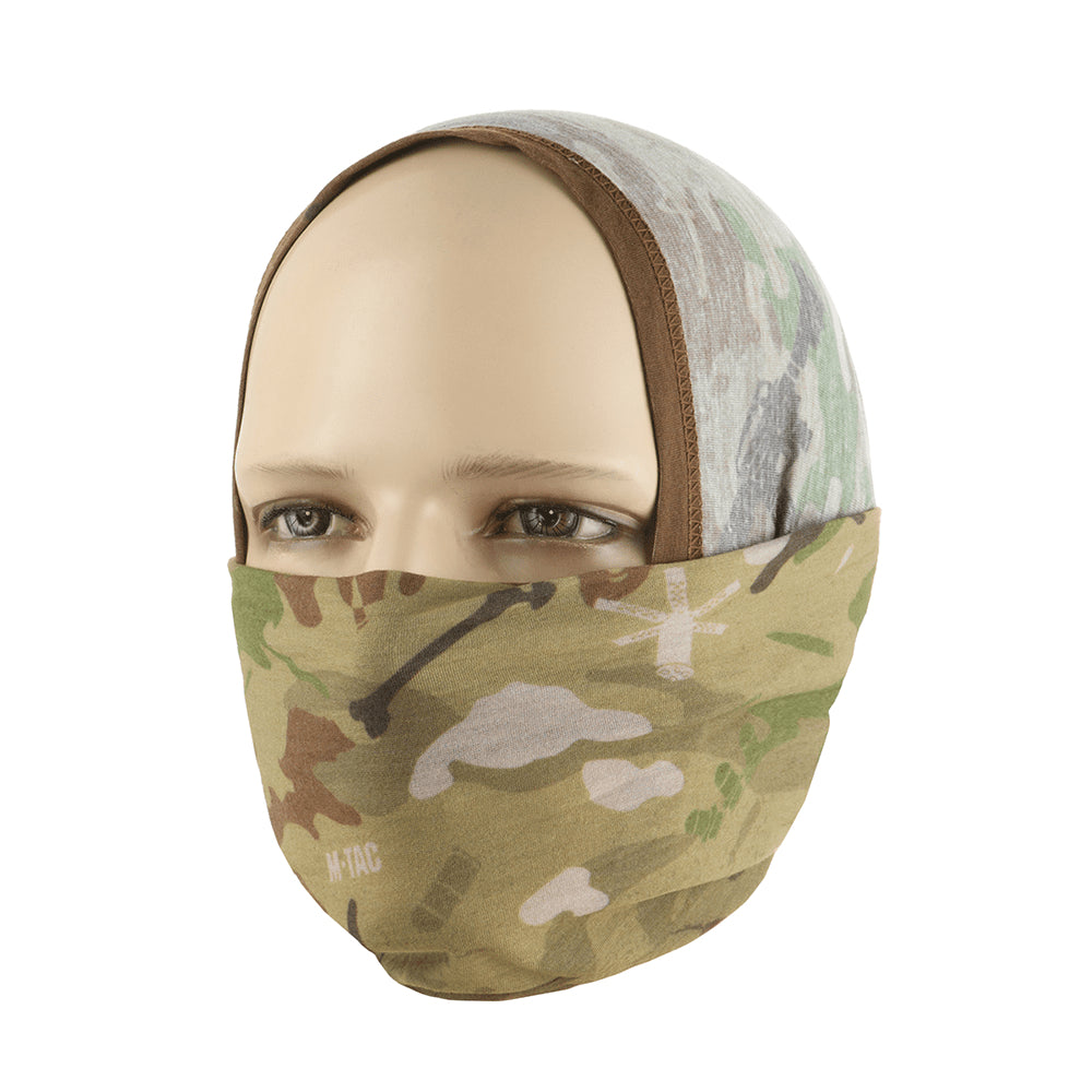 M-TAC Tactical Neck Damask Lättvikts Jersey Stickad Face Cover Camouflage