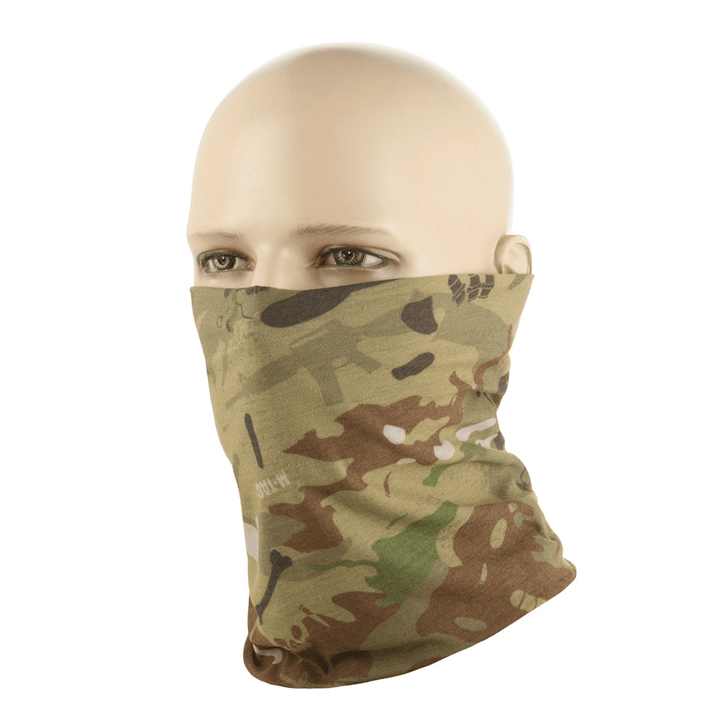 M-TAC Tactical Neck Damask Lättvikts Jersey Stickad Face Cover Camouflage