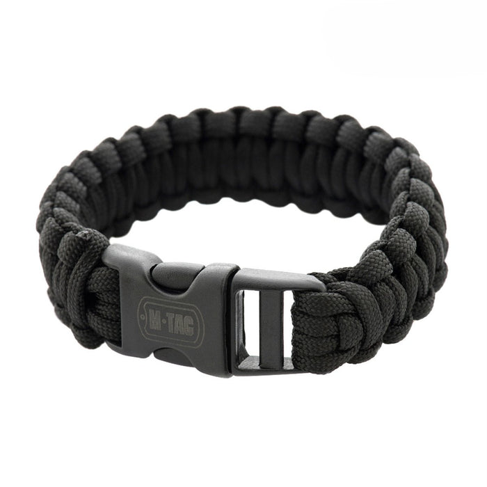M - TAC Tactical Paracord Armband Survival Tactical Outdoor Cord 3m Svart - GoMilitar