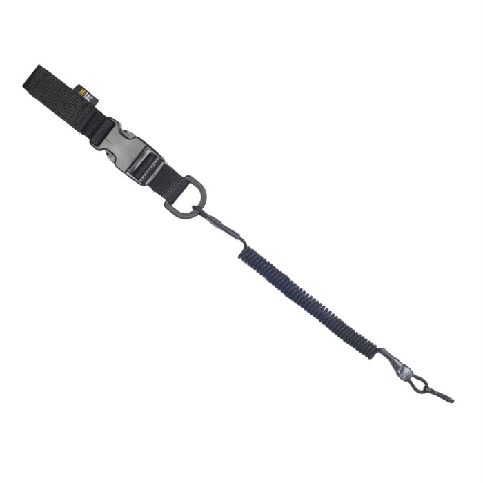 M - TAC Tactical Safety Cord Lite Carbine Lanyard Retention D - Ring Fastex Svart - GoMilitar