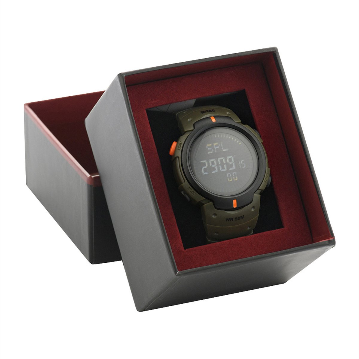 M-TAC Tactical Watch Kompass Larm Stoppur 5ATM Vattentålig Olive